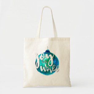 "Vreugde aan de Wereld" Wereldbol, Kerstmis, Douan Tote Bag