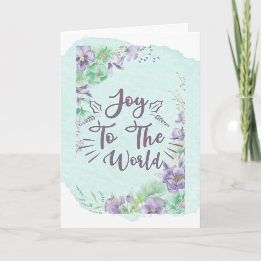 Vreugde aan de World Blank Holiday Kaart (Voorkant)