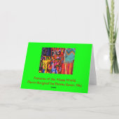 Vreugde aan globale Kerstmis van de Wereld Feestdagen Kaart (Achterkant)