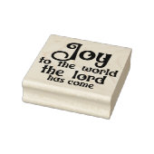 Vreugde aan het hout van de Wereld Kerstmisvierkan Rubberstempel (Stempel)
