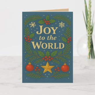 Vreugde aan het Wereld Kerst Wenskaart Kaart