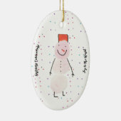 Vreugde aan het Wereld Sneeuwman Ornament (Rechts)