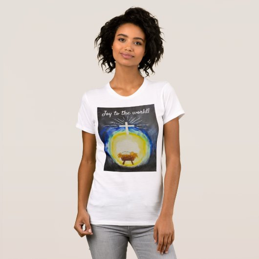 Vreugde aan het wereld t-shirt (Voorkant volledig)