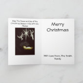 Vreugde aan Personaliseerbare Kerstmis van de Feestdagen Kaart (Binnen)