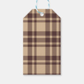 Vreugde Bruin Rustiek Religieus Kerstmis Cadeaulabel (Achterkant)