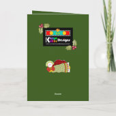 Vreugde! Buffel Plaid Angel Kaart (Achterkant)