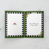 Vreugde! Buffel Plaid Angel Kaart (Binnen)