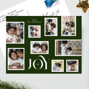 VREUGDE   Christmas   Fotocollage   Klassiek groen Feestdagenkaart