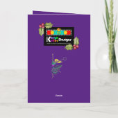 Vreugde Danser Kerstkaart Kaart (Achterkant)