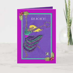 Vreugde Danser Kerstkaart Kaart