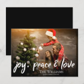 Vreugde en Liefde | Foto | Kerstmis Feestdagenkaart (Voorkant / Achterkant)