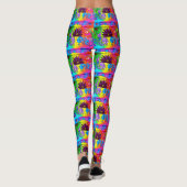 vreugde en liefde hippie leggings (Achterkant)