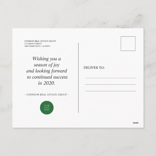 Vreugde en Pine | Vakantie groeten Feestdagenkaart (Achterkant)