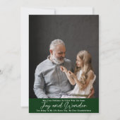 Vreugde en verwondering met kleinkinderen feestdagenkaart (Voorkant)