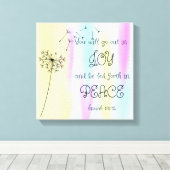 Vreugde en Vrede Wandkunst Canvas Afdruk (Insitu (Houten vloer))