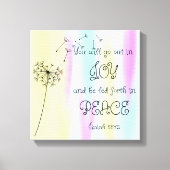 Vreugde en Vrede Wandkunst Canvas Afdruk (Voorkant)