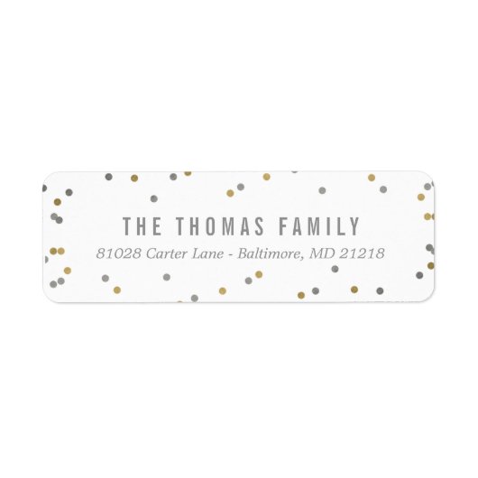 Vreugde en vrolijkheid vakantie retour adres label (Voorkant)