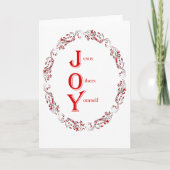 Vreugde Feestdagen Kaart (Voorkant)