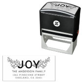 VREUGDE | Foliage Vakantie retour adres Zelfinktende Stempel (In situ)