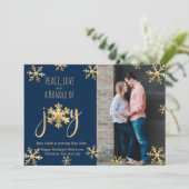 Vreugde Foto Kerstmis Zwangerschaps Aankondiging K (Staand voorkant)