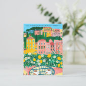 Vreugde Geluk Nieuw Thuis mooie stad Briefkaart (Staand voorkant)