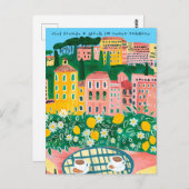 Vreugde Geluk Nieuw Thuis mooie stad Briefkaart (Voorkant / Achterkant)