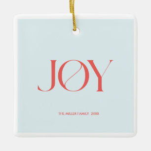 vreugde   Gepersonaliseerde kerstversiering Keramisch Ornament