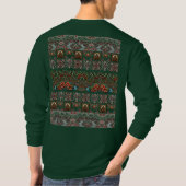 Vreugde Groen Midden-Oosten Nauwkeurig Kerstmis Le T-shirt (Achterkant)