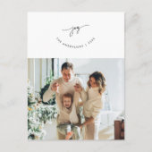 Vreugde, Groet, Familiefoto, Schattige Lachend Scr Briefkaart (Voorkant)