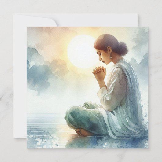 Vreugde, hoop en gebed (Romeinen 12:12 NLT) Kaart (Voorkant)