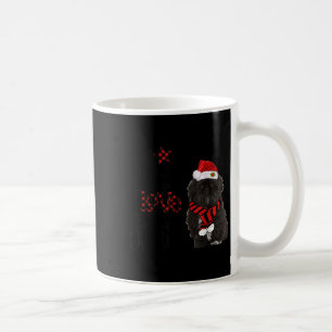Vreugde Hoop Liefde Vrede Kerstmis Zwarte Shih Tzu Koffiemok