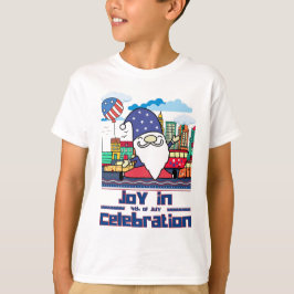 Vreugde in 4 juli-viering t-shirt