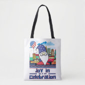 Vreugde in 4 juli-viering tote bag (Voorkant)
