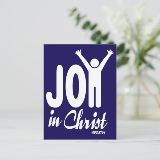 Vreugde in Christus, Jezus Briefkaart (Staand voorkant)