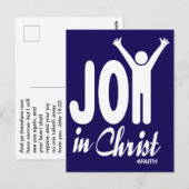 Vreugde in Christus, Jezus Briefkaart (Voorkant / Achterkant)