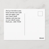Vreugde in Christus, Jezus Briefkaart (Achterkant)