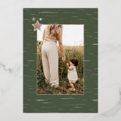 Vreugde in de Eenvoudige Dingen Berkenbast Houtner Folie Feestdagenkaart (Achterkant)