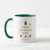 Vreugde in een kop | Minimalistische Kerstmok (Links)