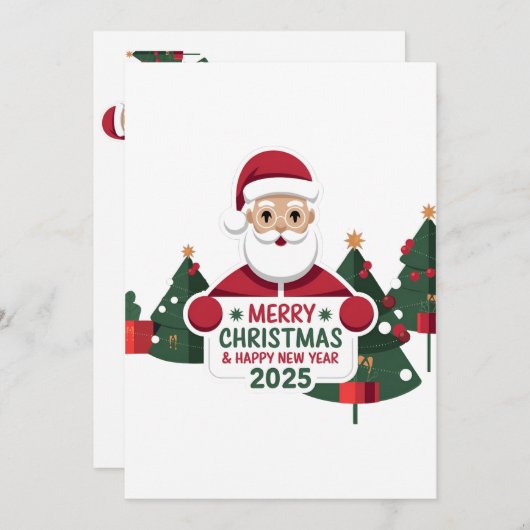 Vreugde in elke envelop: Kerstkaarten 2025 Feestdagenkaart (Voorkant / Achterkant)