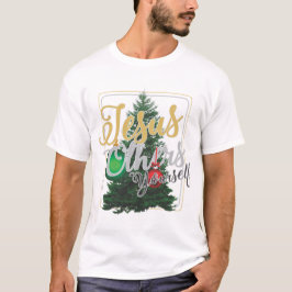 VREUGDE in het kerstseizoen Jezus anderen zelf T-shirt