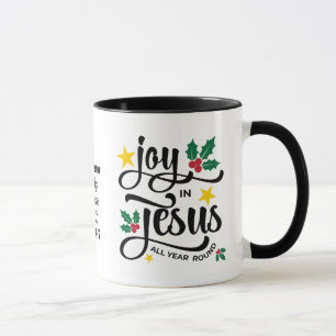 VREUGDE IN JESUS Gepersonaliseerde Kerstmis voor C Mok