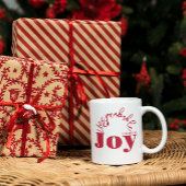 Vreugde Inspirerend Christelijk Modern Rood Typogr Koffiemok