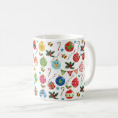 Vreugde Kerst, Kerst-Bal-Ornament Koffiemok (Voorkant rechts)