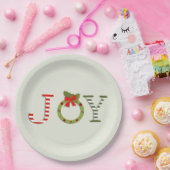 Vreugde - Kerst Papierplaat Papieren Bordje (Feest)