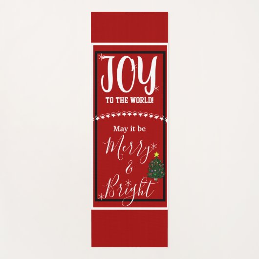 Vreugde Kerstboom Vrede Yogamat (Voorkant)
