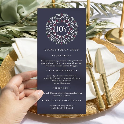 vreugde | Kerstdiner Menu