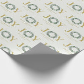 "Vreugde" Kerstkrans Cadeaupapier (Hoek)