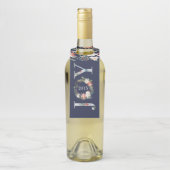 Vreugde Kerstkrans & Typografie Flessenhanger (Op fles)