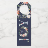 Vreugde Kerstkrans & Typografie Flessenhanger (Voorkant)