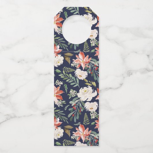 Vreugde Kerstkrans & Typografie Flessenhanger (Achterkant)